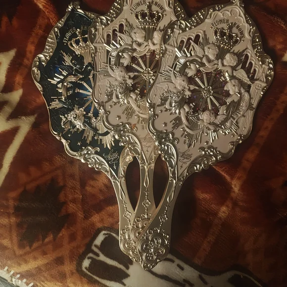Flower Knows Vintage Hand Mirror Set - Black, Pink, Silver - Picture 2 of 3
